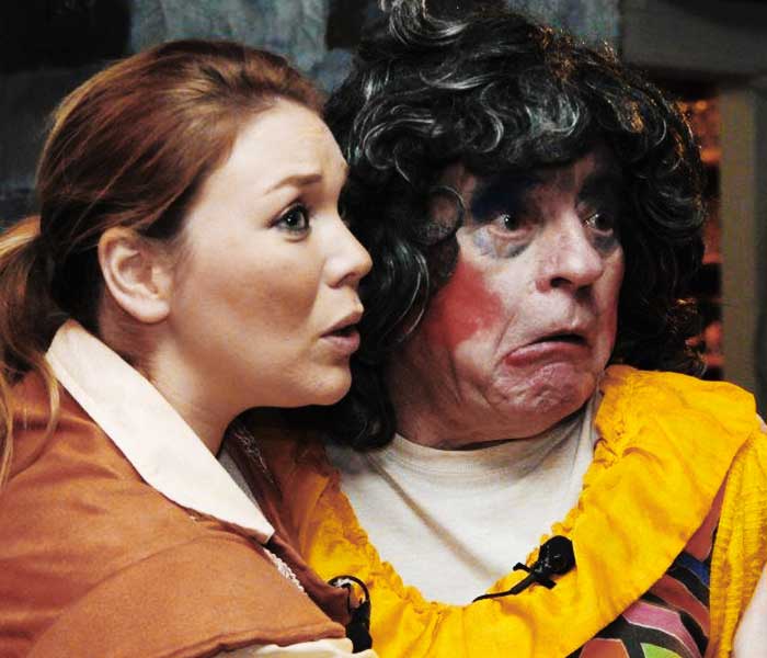 Jack & The Beanstalk the pantomime live show on stage are two of stage door productions actors performing live